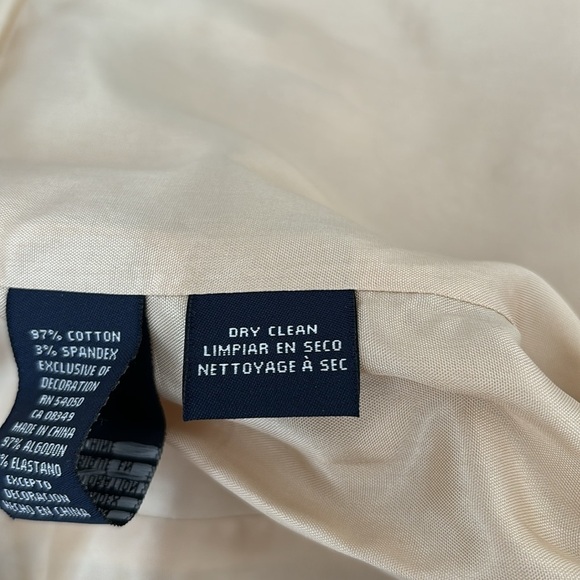 NWOT TAN EMBROIDERED RELAXED FIT JACKET W MANDARIN COLLAR & ABALONE BUTTONS 8P - Picture 14 of 14